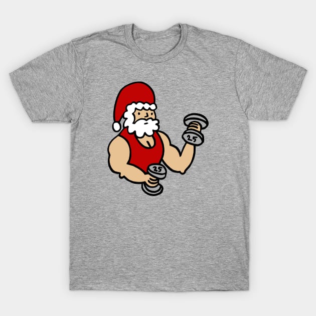 Sporty Santa T-Shirt by AdrianaStore